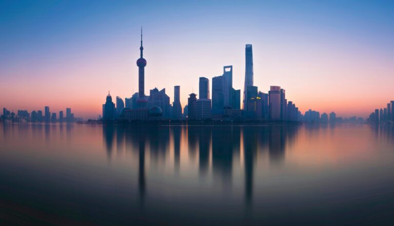 Skyline di Lujiazui dal Bund, Shanghai