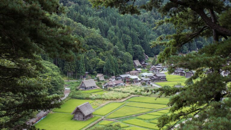 Il villaggio di Shirakawago, Giappone