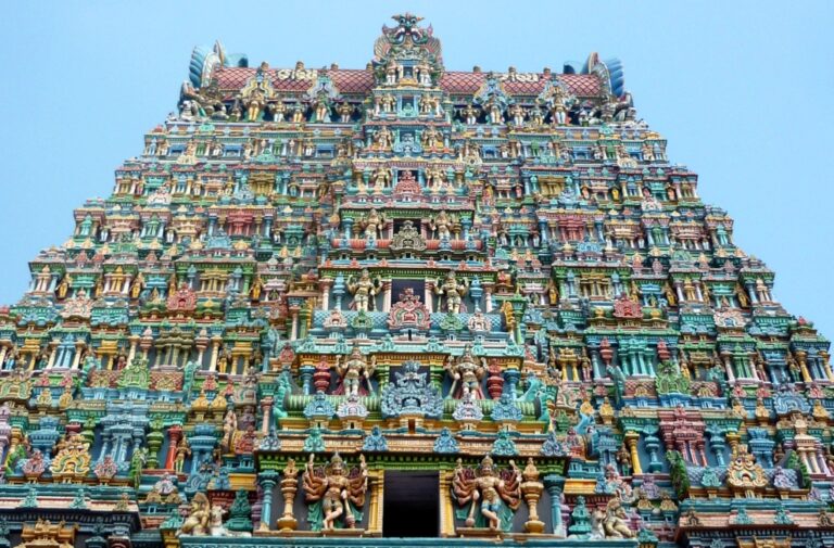 Gopuram di un tempio del Tamil Nadu