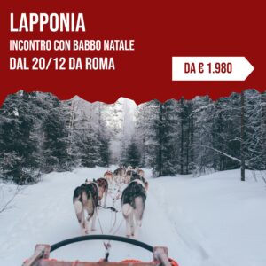 Natale a Rovaniemi, incontro con Babbo Natale, dal 20 dicembre da Roma, da 1.980 euro