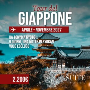 Tour del Giappone 2027 a 2.200 euro volo escluso